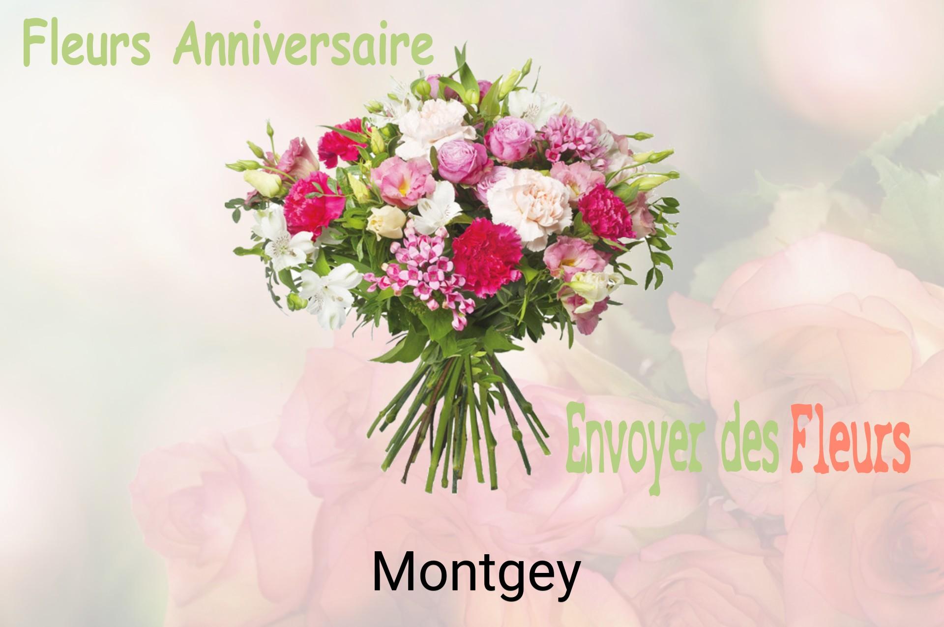 Bouquet de fleurs d’anniversaire livré à Montgey